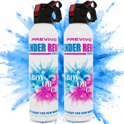 Previvo Blue Party Supplies 100% Biodegradable Gender Reveal Fire Extinguisher Set Color blaster 2PCS - For Memorable Baby Gender Reveal Decorations & Ideas