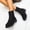 Black, variant on OKBOP Women's Lace-Up Boots Round Toe Chunky Heel Memory Foam Comfort Black Stylish Women's Boots Sizes 36