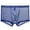 Blue, variant on WIZUTIZ Men's Boxer Brief Transparent Underwear Ice Silk Seamless Comfortable Ultra-thin Breathable Underpants