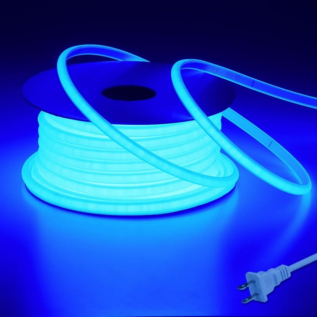 Tira LED BENLUN Azul COB 110V 20 Metros Exterior Impermeable Flexible CRI 90+