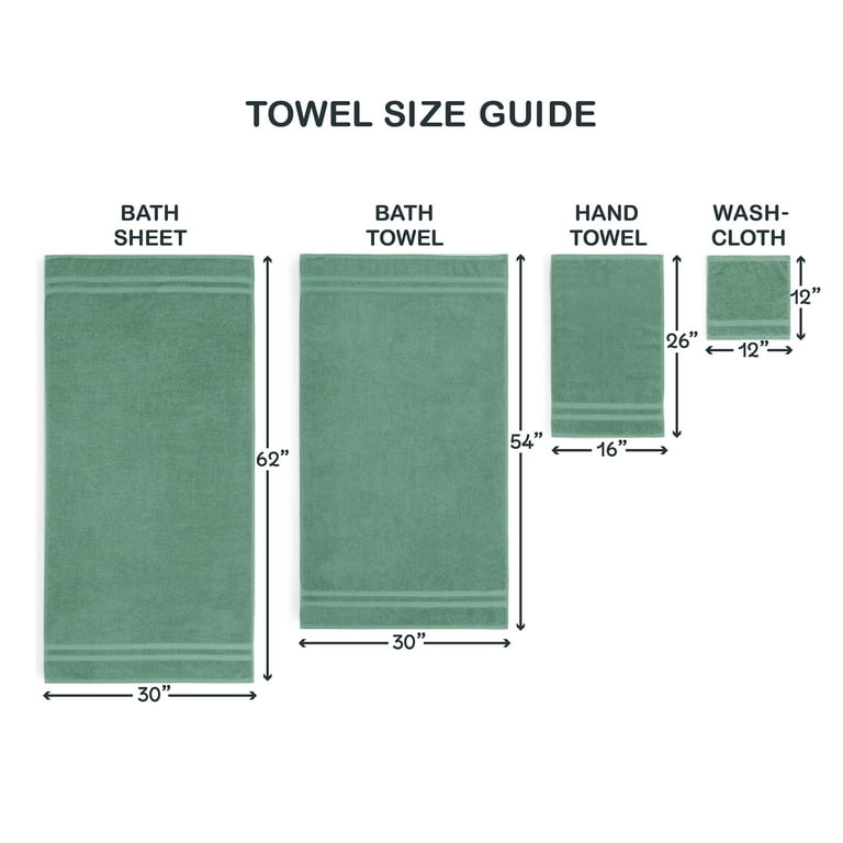 Hand towel length sale