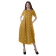 thumbnail image 4 of Moomaya Tenues d'Été Femmes Coton Flex Imprimées Robes Décontractées, 4 of 5