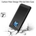 thumbnail image 3 of For Nokia XR20 Carbon Fiber Design TPU Gel Skin Case Cover - Black, 3 of 3