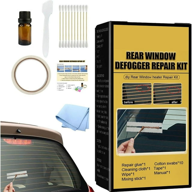 Rear Window Defroster Repair Kit 2 Pack | Heated Grid Line Restoration | Car Windscreen Defogger Fix | Conductive Adhesive Solution | Easy DIY Auto Heater Wire Repair | 30ML | Universal Auto Tool