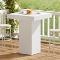thumbnail image 5 of Tribesigns 31.5" Square Bar Table, Modern Counter Height Kitchen Dining Table,Wooden Pub Cocktail Tables for Dining Room, White, 5 of 9