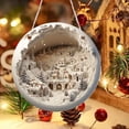 thumbnail image 4 of Bdday Round Acrylic Christmas Decorations Reindeer Hanging Sign Festive Wall Decorations, 4 of 5