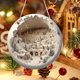 thumbnail image 4 of Round Acrylic Christmas Decorations Reindeer Hanging Sign Festive Wall Decorations, 4 of 5