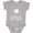AC-Heather Grey, variant on I Got My First Tooth Announcement Boys or Girls Baby Bodysuit