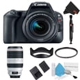 thumbnail image 2 of Canon EOS Rebel SL2 DSLR Camera with 18-55mm Lens (Black) Basic Kit + 100-400mm Lens (Intl Model) Canon 2249C002, 2 of 5