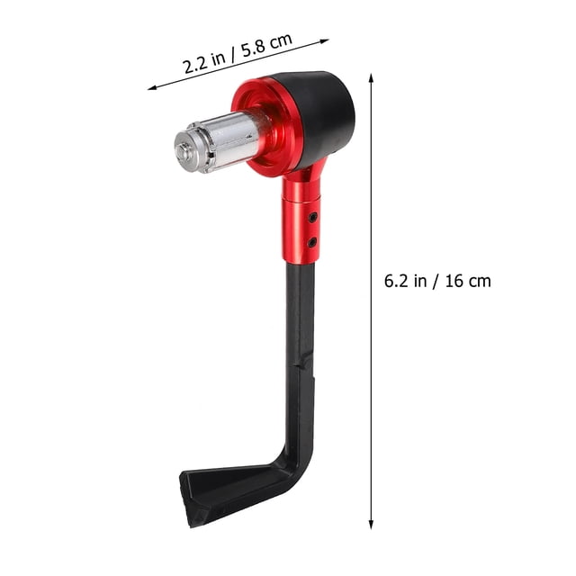 KAKOWELY 1Par Empuñaduras Y Protectores De Manillar Para Motocicleta En Aluminio Rojo Con Instalación Fácil