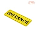 thumbnail image 3 of Unique Bargains 6'x2' ENTRANCE Sign Acrylic Self Adhesive Door Sticker Wall Sign Yellow 2 Pack, 3 of 5