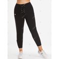 thumbnail image 2 of Pantalones Talla Extra Metálico Botones Rosegal  Pantalones de talla grande, 2 of 5