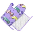 thumbnail image 1 of DouZhe Oven Mitts and Pot Holders Sets, Retro Style Game Controller Prints Non-Slip Heat Resistant Kitchen Oven Silicone Glove, 1 of 7