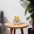 thumbnail image 2 of REGALWOVEN Cute Alarm Clock, Decorative Three-dimensional Animal Figurines, Cartoon Patterns, Silent Non-Tick for Teens Yellow 5.5"L x 1.7"W x 4.7"H, 2 of 4
