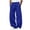 Blue, variant on Busydd Baggy Sweatpants Men Casual Solid Color Drawstring Waist Athletic Pants Loose Comfy Wide Leg Trousers with Side Pockets S