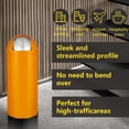 thumbnail image 6 of Senfot 65L Extra Large Stainless Steel Trash Can, Heavy Duty Kitchen Bin with Push Lid for Indoor/Outdoor Use, 6 of 7
