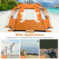 thumbnail image 6 of Costway Instant Pop-up 99" x 50" Beach Tent, Orange, 6 of 10