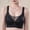 Black, variant on Women's Sheer Mesh Cutout Wireless Support Bra, Wide Comfort Straps Seamless Cooling Thin Cup Everyday Lingerie Beige XXL
