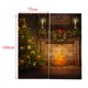 thumbnail image 5 of Cortina de de del velo de de la ventana del tema de la Navidad 14 14 Sunnimix Cortina de Navidad, 5 of 5
