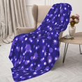 thumbnail image 3 of Gaeub Beautiful Purple Snowflakes Print Flannel Throw Blanket, Home Fleece Throw Blanket for Couch or Bed,Decorative Blankets,Lightweight Fuzzy Flannel Blanket-80"x60", 3 of 6