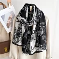 thumbnail image 4 of Bufanda de lino y algodón de lujo para mujer, bufandas cálidas de diseñador para primavera e invierno, pashmina, hijabs, bufandas, chales, pañuelos, diadema, 4 of 4