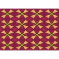 thumbnail image 1 of Ahgly Company Machine Washable Indoor Rectangle Transitional Raspberry Red Area Rugs, 3' x 5', 1 of 7