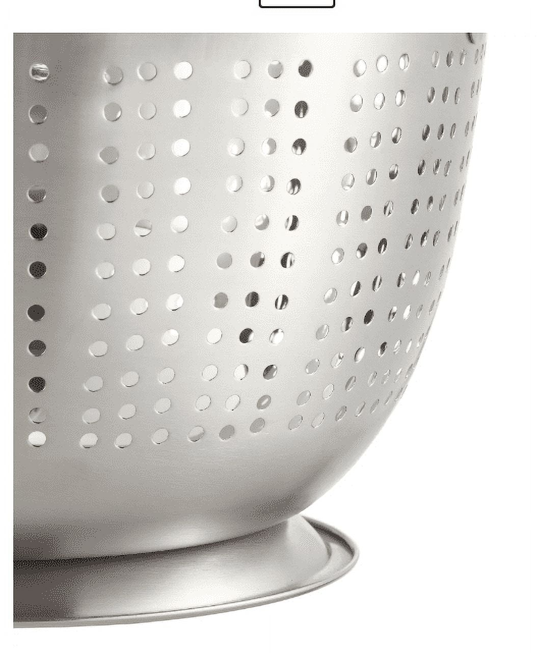 Mainstays Stainless Steel Colander, 5 qt, 10 in