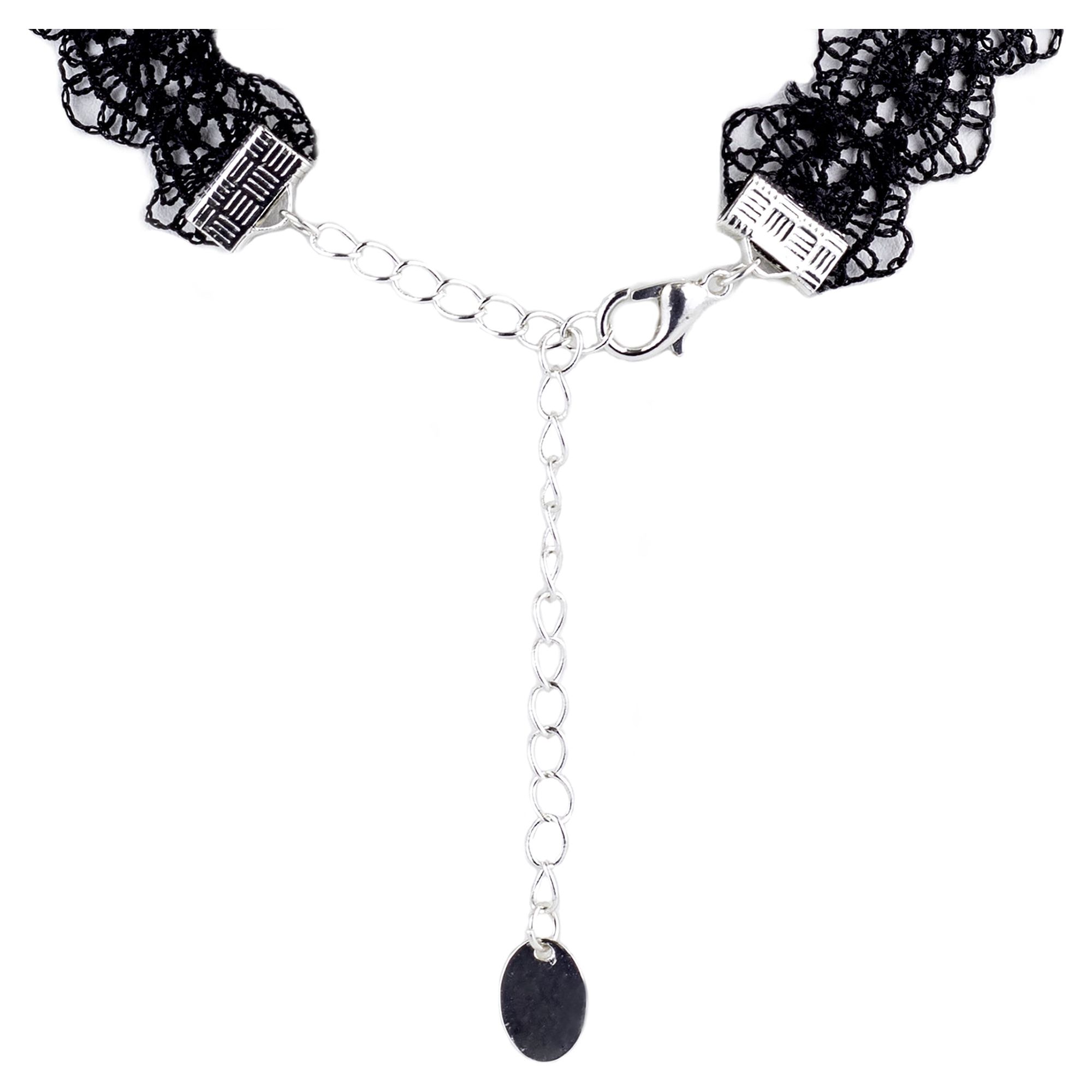 Claire's Teenagers Black Moon Choker Necklaces Set, Jewelry Gift, 3 Pack,  73248 