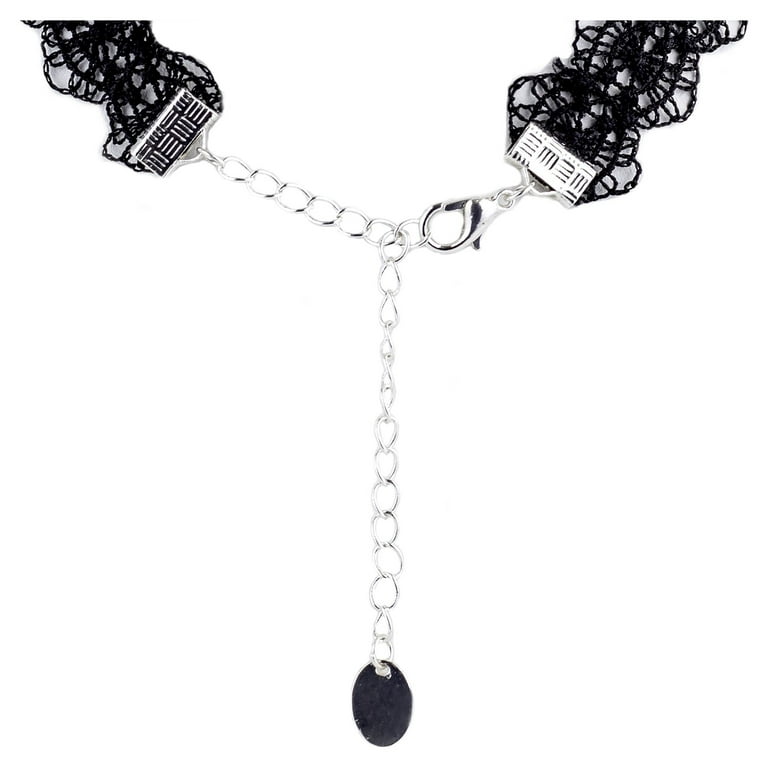 Claire's Teens Aesthetic Cute Layered Black Moon Choker Claire's Teens Aesthetic Cute Layered Black Moon Choker