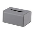 thumbnail image 1 of simhoa PU Leather Tissue Box Cover Paper Tissue Box Holder Light Luxury Tissue Case Gray, 1 of 8
