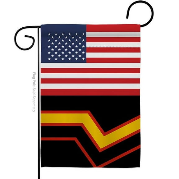 Americana Home & Garden G149047-BO US Rubber Pride Support 13 x 18.5 in. Double-Sided Decorative Vertical Garden Flags for House Decoration Banner Yard Gift