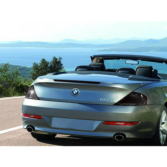 Rvinyl Tail Light Tint Covers Compatible with BMW 6-Series 2004-2010 - Blackout Smoke