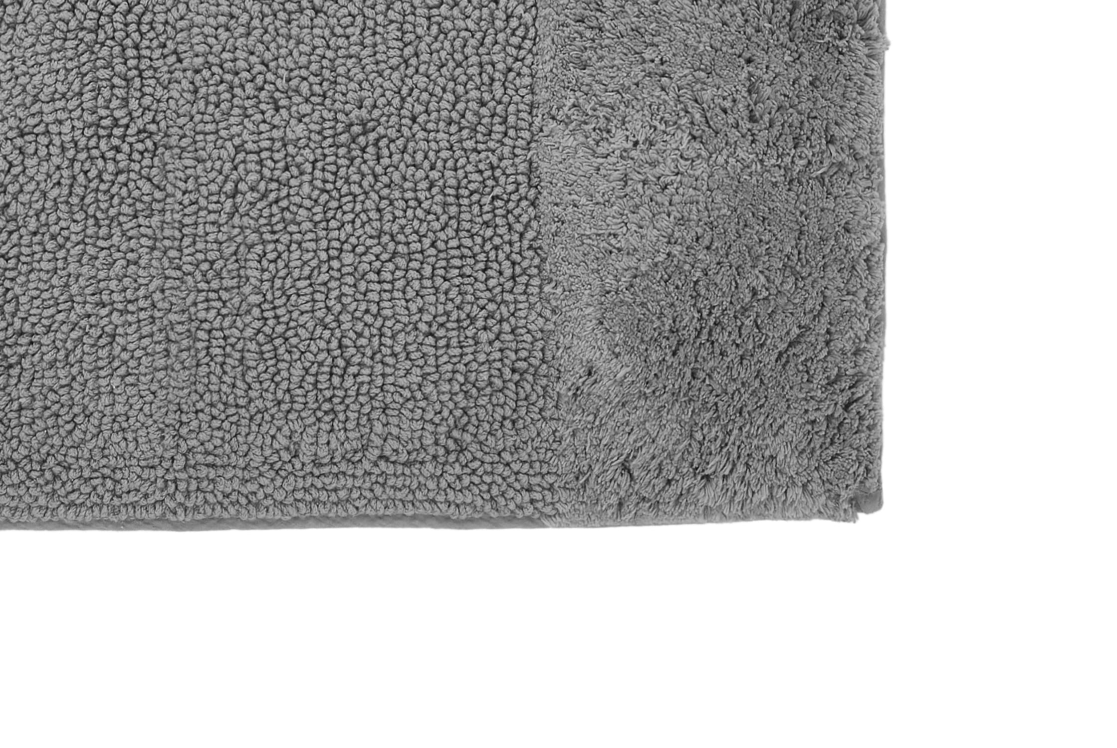 Better Trends 5 Piece Bathroom Rug Set, 100% Cotton, Extra Soft Tufted Bath Mat, Water Absorbent & Non Slip Bath Rug, (Gray) Granada Collection