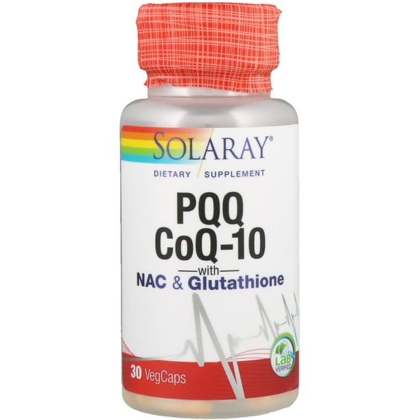 Solaray PQQ CoQ10 with NAC & Glutathione Cardiovascular Health