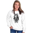 thumbnail image 5 of Butterfly Moth Spiritual Crystal Ball Women Crewneck Sweatshirt Brisco Brands L, 5 of 6