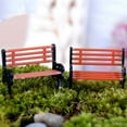 thumbnail image 2 of destyer Miniature Chair Mini Desk Space Saving Festival Accessories Entertainment Fine Workmanship Compact Size Doll Bench DIY Prop Small, 2 of 9