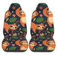 thumbnail image 1 of LAKIMCT Funny Sloth On Tree Car Seat Covers Vehicle Front Seat Covers Universal Fit Seat Protector, 1 of 9