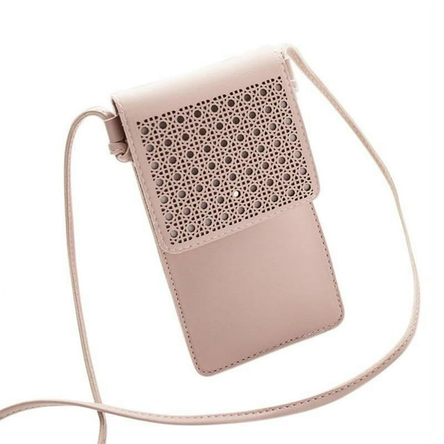 Womens Crossbody Shoulder Bag Small Cell Phone Purse PU Leather Travel RFID Card Wallet Case Mini Clutch