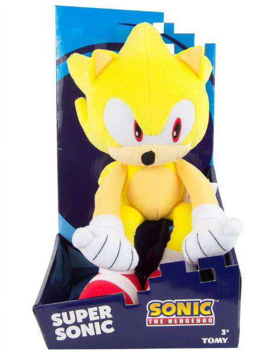 TOMY Sonic The Hedgehog Super Sonic Plush, Soft Stuffed Toy, PP