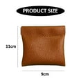 thumbnail image 2 of Monedero de cuero exprimido para hombres y mujeres, Clip de bolsillo para cambio, Mini billetera para cambio de mano, 2 of 5
