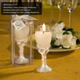 thumbnail image 2 of 30 Double Heart Design Champagne Flute Candle Holders, 2 of 5