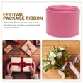 thumbnail image 2 of Cinta con Borde de Alambre de Hierro Cinta de Satén Cinta Navideña DIY para Guirnalda de Pelo de Árbol Adornos Artesanales Hechos a Mano Envoltura de Lazos Haciendo Rosa, 2 of 6