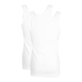 thumbnail image 2 of GÖTZBURG Conjunto de 2 Chalecos para Hombre - Costilla Fina, Conjunto de Ropa Interior, Puro Algodón Blanco XL (X-Large), 2 of 5