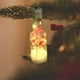 thumbnail image 4 of Lámpara colgante navideña de botella | Bombilla LED de bola de nieve | Adorno multicolor para árbol de Navidad | Bombilla decorativa transparente de 13 x 4,5 cm | 1 pieza para decoración navideña, 4 of 7