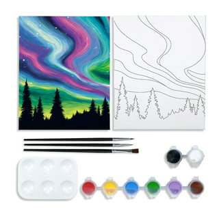  Nuberlic 8x10 Canvas Painting Kit Pre Drawn Canvas for