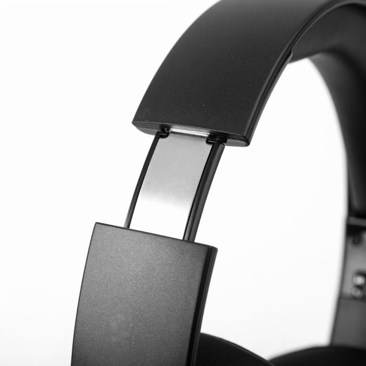 RadioShack BT Headphones Black – 40mm Drivers, 30-Hour Playtime, Bluetooth 5.4, Built-In Microphone, Foldable Design, Durable and Stylish Black Finish