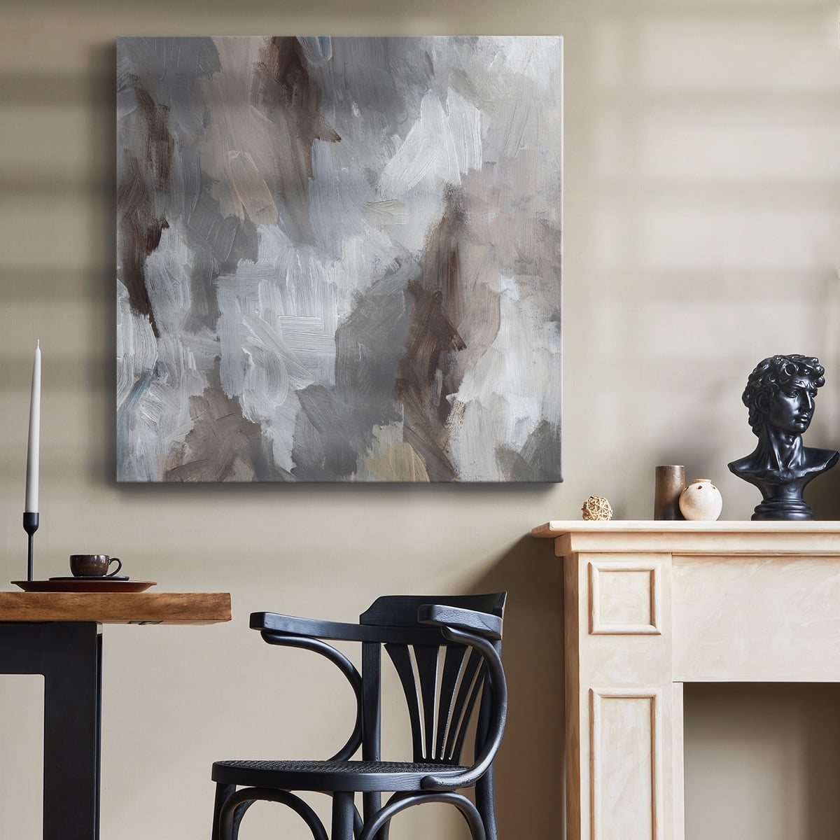 Wexford Home Cloudy Shapes II-Premium Gallery Wrapped Canvas, 16" x 16" - Ready to Hang