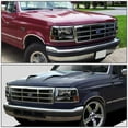 thumbnail image 5 of NUVISION for 92-96 Ford F150 F250 F350 LED DRL Black Housing Amber Corner Headlight Lamps, 5 of 6