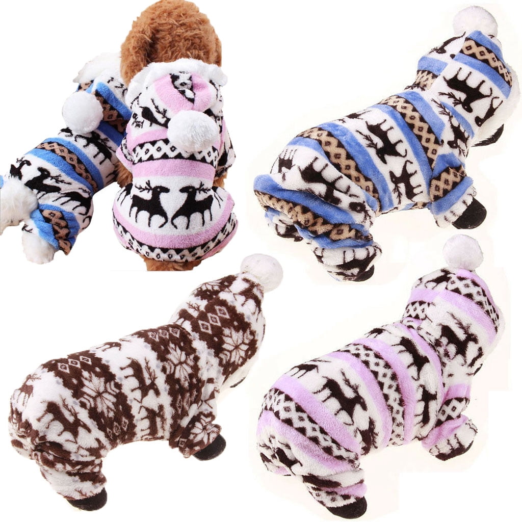 Classic Winter Vibes Dog Pajama with Navy Neck & Trim/Sleeves