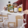 thumbnail image 4 of Plastic Stacking Storage Rack with Metal Frame, Multi Layer Countertop Organizer Shelf for Kitchen, Bathroom, Closet and Office, 4 of 6